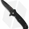 Al Mar SERE 2020 Spring Assisted Knife Black G-10 (3.6" Black Serr)
