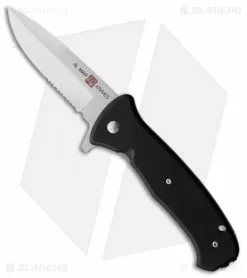 Al Mar SERE 2020 Spring Assisted Knife Black G-10 (3.6" Satin Serr)