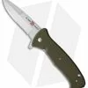 Al Mar SERE 2020 Spring Assisted Knife OD Green GFN (3.6" Satin Serr)