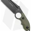 Andre De Villiers Box Butcher Fixed Blade Knife OD Green G-10 (3.75" Black)