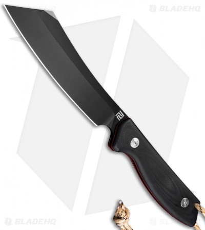 Artisan Cutlery Tomahawk Fixed Blade Knife Black G-10/Red Liners (6.3" Black) 1 Artisan Cutlery Tomahawk Fixed Blade Knife Black G-10/Red Liners (6.3" Black)