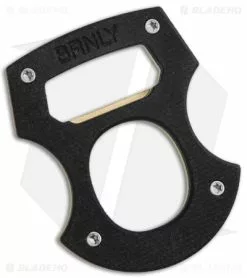 Burnley Knives BRNLY Baldy Contra Cypop Bottle Opener Black Micarta/Brass Exclusive