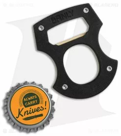 Burnley Knives BRNLY Baldy Contra Cypop Bottle Opener Black Micarta/Brass Exclusive -Outlet Kitchen Knives Store BRNLY Baldy Contra Cypop Bottle Opener Black Micarta Brass Exclusive BHQ 174783 jr bottlecap