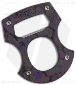 Burnley Knives BRNLY Baldy Contra Cypop Bottle Opener Purple Haze CF/Titanium Exclusive