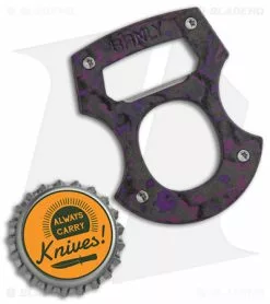 Burnley Knives BRNLY Baldy Contra Cypop Bottle Opener Purple Haze CF/Titanium Exclusive -Outlet Kitchen Knives Store BRNLY Baldy Contra Cypop Bottle Opener Purple Haze CF Ti Exclusive BHQ 174792 jr bottlecap