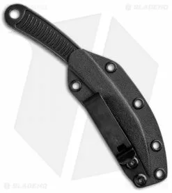 Bastinelli Creations Feather Tactical Fixed Blade Knife (3" Black Stonewash) -Outlet Kitchen Knives Store Bastinelli Creations Feather Tactical Fixed Black SW BAS218 BHQ 92889 jr sheath