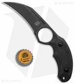 Bastinelli Creations HARPY Karambit Fixed Blade Black (3.25" Black SW) -Outlet Kitchen Knives Store Bastinelli Creations HARPY Fixed Black BHQ 98864 jr bottlecap