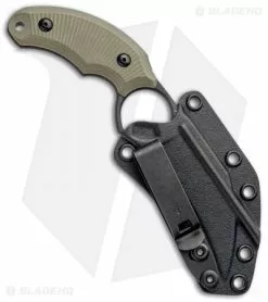 Bastinelli Creations HARPY Karambit Fixed Blade OD Green (3.25" Black SW) -Outlet Kitchen Knives Store Bastinelli Creations HARPY Fixed OD Green BHQ 98865 jr sheath