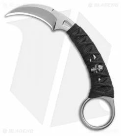 Bastinelli Creations Bastinelli PiKa Picoeur Karambit Fixed Blade Knife Wrapped W/ Menuki (1" SW)