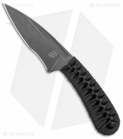 Bastinelli Creations SIN Fixed Blade Knife Menuki (3.75" Black SW)