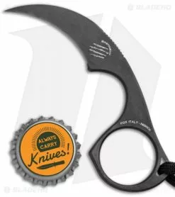 Bastinelli Creations Bastinelli Diagnostic Karambit Fixed Blade Neck Knife Black (1.5" Black) -Outlet Kitchen Knives Store Bastinelli Diagnostic Karambit Black BAS05 BHQ 34360 jr bottlecap