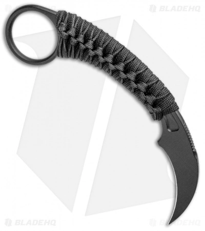 Bastinelli Creations Bastinelli PiKa Picoeur Karambit Fixed Blade Knife Wrapped (1" Black) 2 Bastinelli Creations Bastinelli PiKa Picoeur Karambit Fixed Blade Knife Wrapped (1" Black) - Image 2