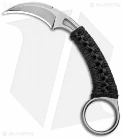 Bastinelli Creations Bastinelli PiKa Picoeur Karambit Fixed Blade Knife Wrapped (1" Stonewash)