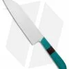 Mattia Borrani Teal Hanscarta Chef's 7" Santoku