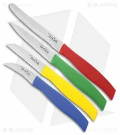 Benchmark 4-Piece Utility Kitchen Set Multi-Colored Polymer Handles