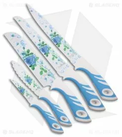 Benchmark Blue Rose 5-Piece Kitchen Set