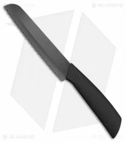 Benchmark Ceramic Bread Knife Black Polymer (11" Black Full Serr)