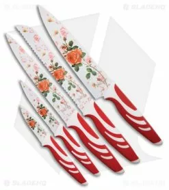 Benchmark Red Rose 5-Piece Kitchen Set