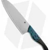 Blue Collar Blades Custom Chef Knife Blue Hex Micarta (7" Satin AEB-L)