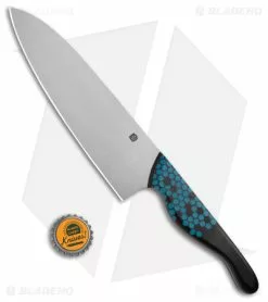 Blue Collar Blades Custom Chef Knife Blue Hex Micarta (7" Satin AEB-L) -Outlet Kitchen Knives Store Blue Collar Blades Custom Chef Knife Blue G 10 Hex Satin BHQ 163695 jr bottlecap