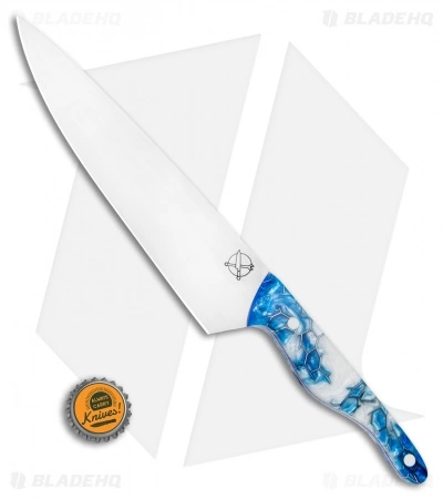 Blue Collar Blades Mule Chefs Knife Voodoo Resin (8.1" Satin) 3 Blue Collar Blades Mule Chefs Knife Voodoo Resin (8.1" Satin) - Image 3
