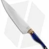 Blue Collar Blades Mule Chef Knife Hawaiian KoaWood/Blue Resin (8.1" Satin)