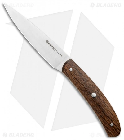 Boker Anso Pure CPM 3.8" Paring Kitchen Knife Oak Wood 1 Boker Anso Pure CPM 3.8" Paring Kitchen Knife Oak Wood