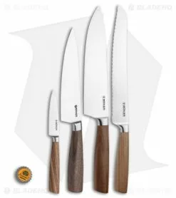 Boker Core 5-Piece Kitchen Knife Set Walnut Wood W/ Magnetic Block -Outlet Kitchen Knives Store Boker Core Set Style 130780SET BHQ 116547 jr bottlecap