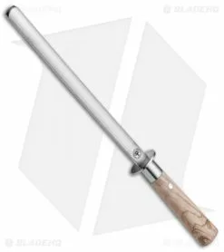 Boker Damascus Olive Diamond-Coated Sharpening Rod Olive Wood