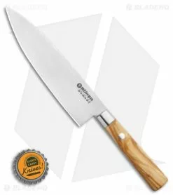 Boker Damascus Olive 6.25" Small Chef's Kitchen Knife Olive Wood -Outlet Kitchen Knives Store Boker Damascus Olive Small Chefs Knife Olive Wood 6.125 Damascus 130439DAM BHQ 111155 LS Bottlecap