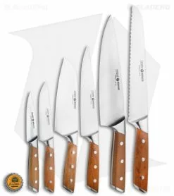 Boker Forge Wood 7-Piece Kitchen Knife Set Maple Wood W/ Wooden Block -Outlet Kitchen Knives Store Boker Forge Wood 7 Piece Kitchen Knife Set Maple Wood Wooden Block BHQ 116577 jr bottlecap