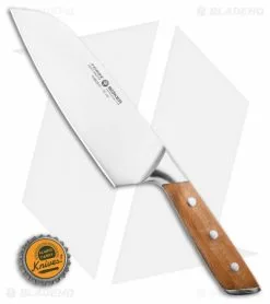 Boker Forge Wood 6.5" Santoku Kitchen Knife Maple Wood -Outlet Kitchen Knives Store Boker Forged SantokuKnife Maple 03BO512 BHQ 116579 LS Bottlecap