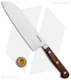 Boker Heritage 7" Santoku Kitchen Knife Walnut Wood -Outlet Kitchen Knives Store Boker Heritage Bread Knife BHQ 122929 jr bottlecap