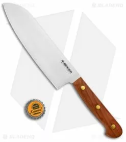 Boker Cottage-Craft 6.75" Santoku Kitchen Knife Plum Wood -Outlet Kitchen Knives Store Boker Solingen Wasser Kraft Small Chefs Knife BHQ 113925 jr bottlecap