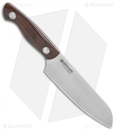 Boker Vox Saga 6.25" Santoku Kitchen Knife Grenadill Wood 2 Boker Vox Saga 6.25" Santoku Kitchen Knife Grenadill Wood - Image 2