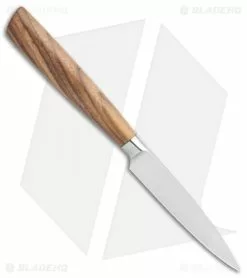 Boker Core 5-Piece Kitchen Knife Set Walnut Wood W/ Freedom Rod Block -Outlet Kitchen Knives Store Boker core peeling jr spine