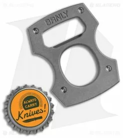Burnley Knives BRNLY Contra Cypop Bottle Opener Stainless/Titanium -Outlet Kitchen Knives Store Burnley Contra Cypop Bottle Opener Steel Ti BHQ 85543 jr bottlecap