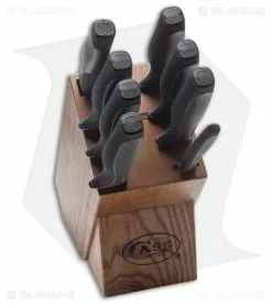 Case Cutlery Case Kitchen Block Set Black Synthetic (9-Piece) 31725