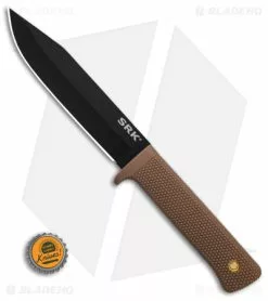 Cold Steel SRK Search Rescue Fixed Blade Knife Tan Polymer (6" Black ) -Outlet Kitchen Knives Store Cold Steel SRK Search Rescue FB Knife Tan Polymer 6in Black BHQ 158054 td size