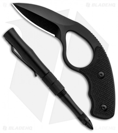 Colonel Blades NCO NoVz Fixed Blade Kit W/ Trainer & Pen (2.5" Black) 1 Colonel Blades NCO NoVz Fixed Blade Kit W/ Trainer & Pen (2.5" Black)