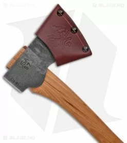 Conrad Blacksmithing 1.5lb Hatchet W/ Hickory Wood Handle - Natural Finish -Outlet Kitchen Knives Store Conrad Blacksmithing 1.5lb Hatchet Hickory Wood Handle Natural Finish BHQ 173707 jr sheath back