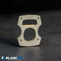 Burnley Knives BRNLY Contra Cypop Bottle Opener OD Canvas Micarta/Brass -Outlet Kitchen Knives Store Cypop 2