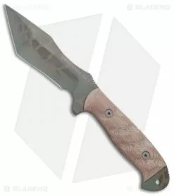 Dawson Knives Wraith Fixed Blade Knife Tan Micarta (5" Sandstone)