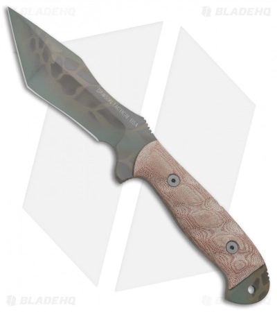 Dawson Knives Wraith Fixed Blade Knife Tan Micarta (5" Sandstone) 1 Dawson Knives Wraith Fixed Blade Knife Tan Micarta (5" Sandstone)