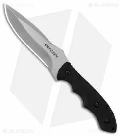 Defcon Hydra Fixed Blade Black G-10 (6" Stonewash D2)