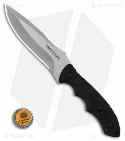 Defcon Hydra Fixed Blade Black G-10 (6" Stonewash D2) -Outlet Kitchen Knives Store Defcon Hydra FB D2 BHQ 70692 td size