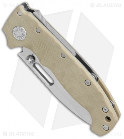 Demko Knives Custom AD20 Shark Lock Knife Tan G-10 (3.6" Satin) 2 Demko Knives Custom AD20 Shark Lock Knife Tan G-10 (3.6" Satin) - Image 2