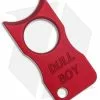 Dull Boy Blades Aluminum Horns Knuckle Red (1/4" Anodized Aluminum)