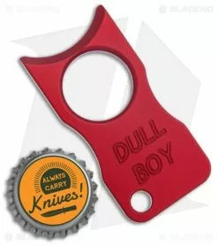Dull Boy Blades Aluminum Horns Knuckle Red (1/4" Anodized Aluminum) -Outlet Kitchen Knives Store Dull Boy Blades Aluminum Horns Knuck Quarter Inch Red Anodized BHQ 136363 jr bottlecap