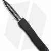 EOS Harpoon OTF Automatic Knife Dagger Black Hex Alum/Blue (3.75" Two-Tone)